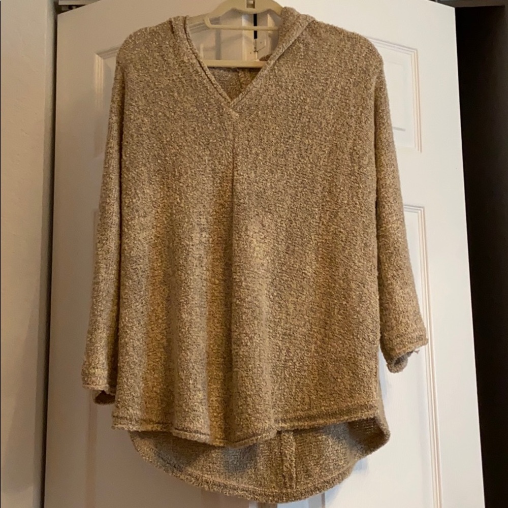 Knitted vneck long sleeve